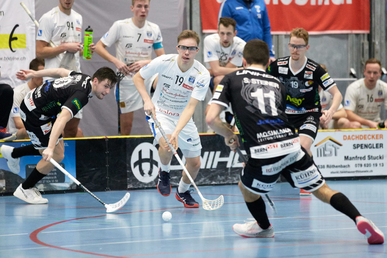 Schweizer Cup Männer Halbfinal 
Unihockey Tigers Langnau - Zug United Resultat 2: 4 
am 11. Januar 2020 in der Espace-Arena Biglen 
Bild: Michael Peter