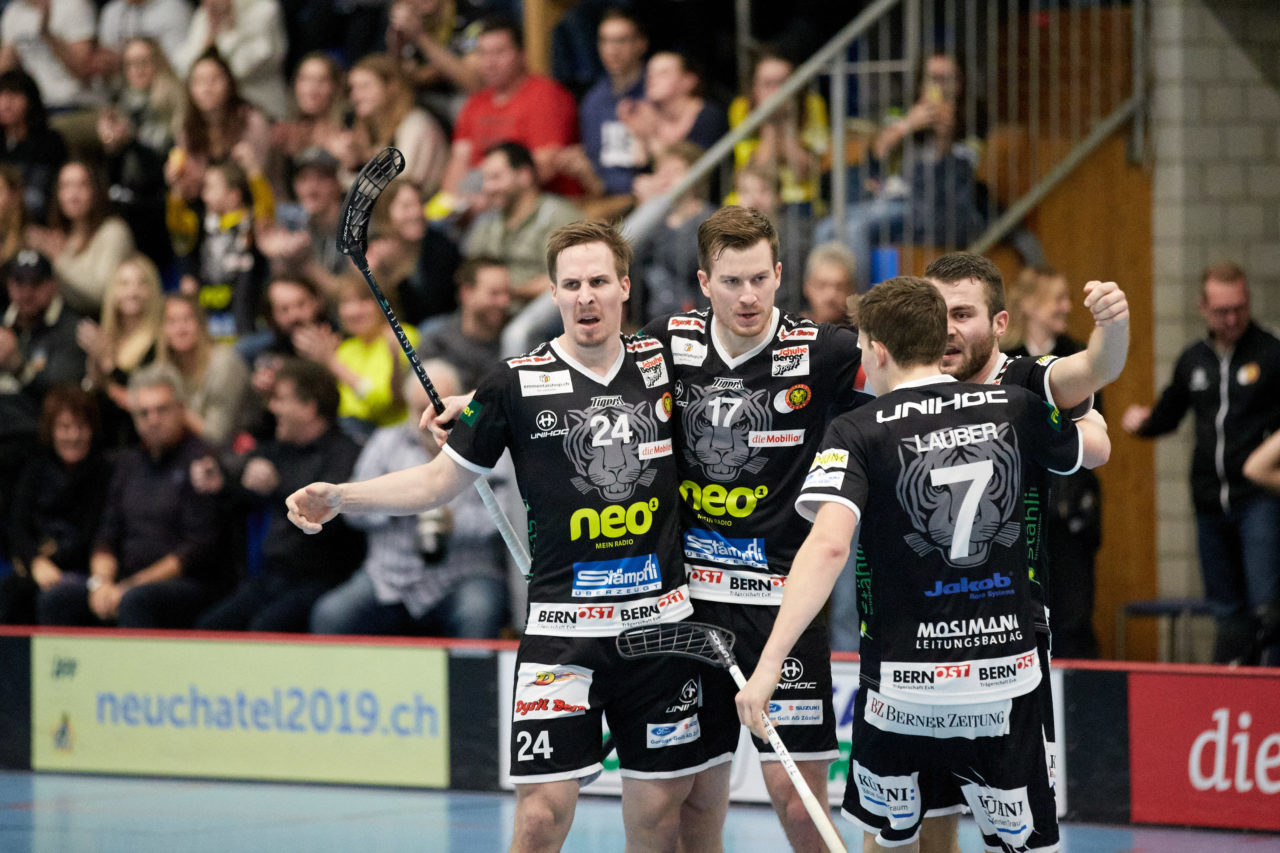 Schweizer Cup Männer Halbfinal 
Unihockey Tigers Langnau - Zug United Resultat 2: 4 
am 11. Januar 2020 in der Espace-Arena Biglen 
Bild: Michael Peter