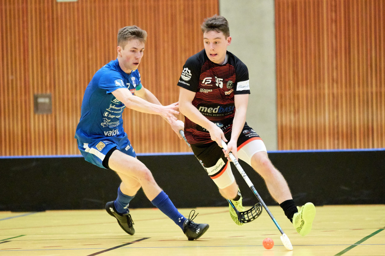 Männer NLA 
Zug United - GC Unihockey 
Resultat 8 : 4 am 12. Januar 2020 in der Sporthalle Zug 
Bild: Michael Peter