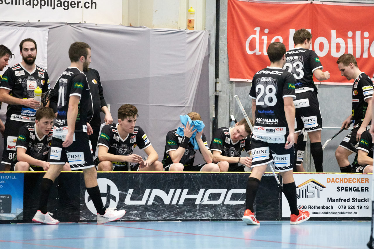 Schweizer Cup Männer Halbfinal 
Unihockey Tigers Langnau - Zug United Resultat 2: 4 
am 11. Januar 2020 in der Espace-Arena Biglen 
Bild: Michael Peter