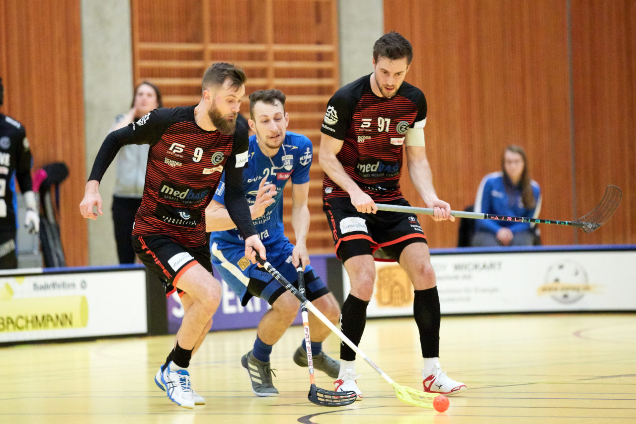 Männer NLA 
Zug United - GC Unihockey 
Resultat 8 : 4 am 12. Januar 2020 in der Sporthalle Zug 
Bild: Michael Peter