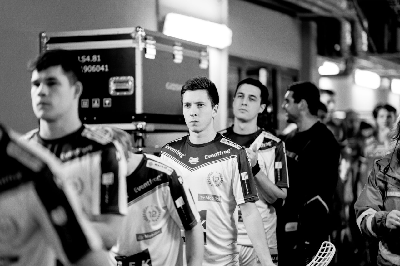 Champions Cup Ostrava - Semifinal 2 Men, Czech Republic: 11.01.2020, Ostrava, RT TORAX ARENA, Louis Marco (Nr. 94, SV Wiler-Ersigen)

Credit: Claudio Schwarz, unihockey-fotos.ch