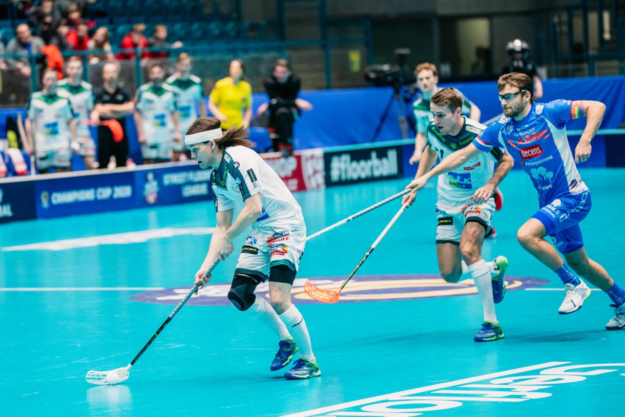 Champions Cup Ostrava - Semifinal 2 Men, Czech Republic: 11.01.2020, Ostrava, RT TORAX ARENA, Dudovic Michal (Nr. 4, SV Wiler-Ersigen) am Ball

Credit: Claudio Schwarz, unihockey-fotos.ch