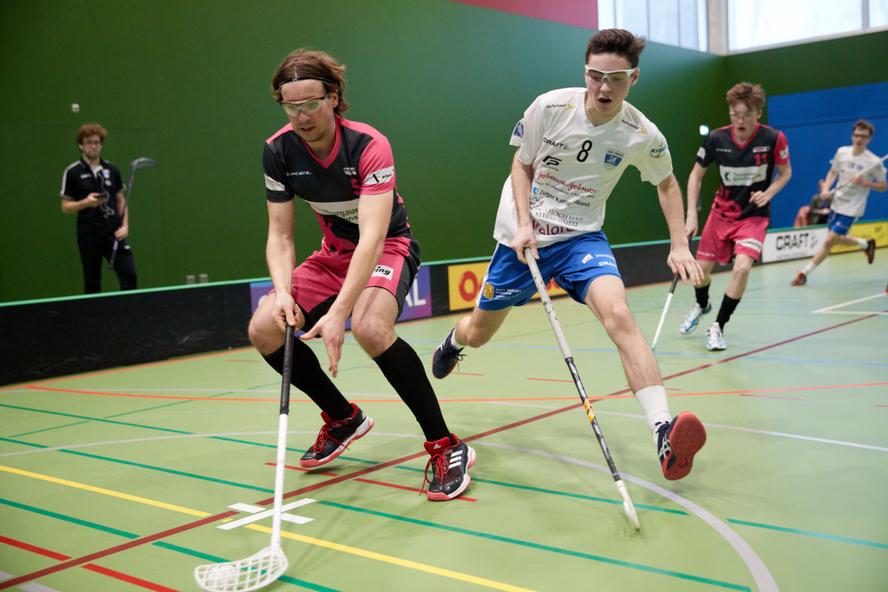 Zug United Junioren U18A Playoffs 
Zug United - Floorball Thurgau  Resultat 6 : 4 am 15. Februar 2020 in der Sporthalle der Kantonsschule Zug 
Bild: Michael Peter