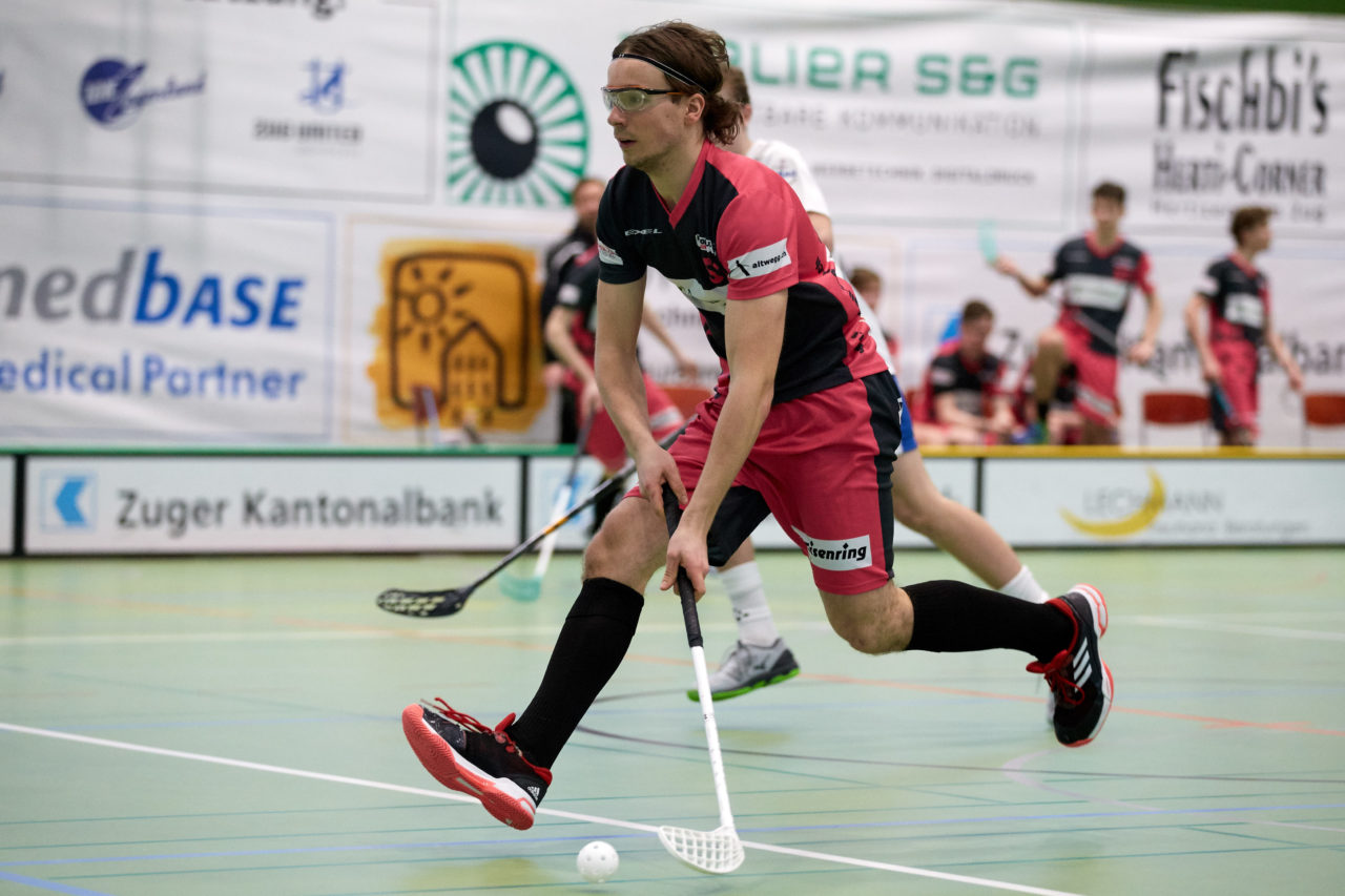 Zug United Junioren U18A Playoffs 
Zug United - Floorball Thurgau  Resultat 6 : 4 am 15. Februar 2020 in der Sporthalle der Kantonsschule Zug 
Bild: Michael Peter
