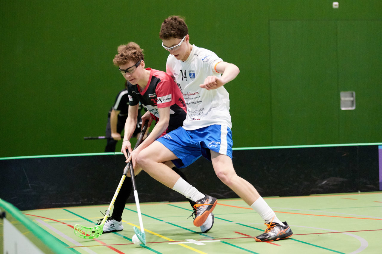 Zug United Junioren U18A Playoffs 
Zug United - Floorball Thurgau  Resultat 6 : 4 am 15. Februar 2020 in der Sporthalle der Kantonsschule Zug 
Bild: Michael Peter