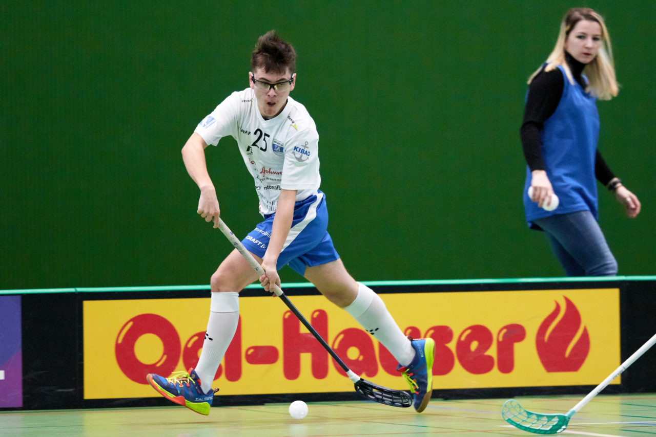 Zug United Junioren U18A Playoffs 
Zug United - Floorball Thurgau  Resultat 6 : 4 am 15. Februar 2020 in der Sporthalle der Kantonsschule Zug 
Bild: Michael Peter
