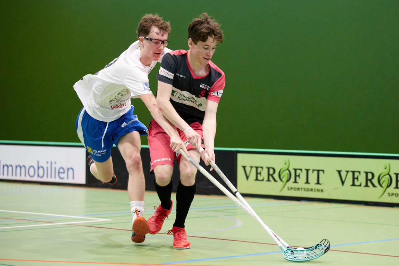 Zug United Junioren U18A Playoffs 
Zug United - Floorball Thurgau  Resultat 6 : 4 am 15. Februar 2020 in der Sporthalle der Kantonsschule Zug 
Bild: Michael Peter