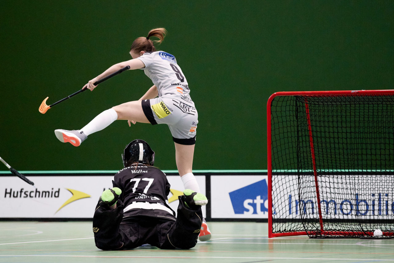 Zug United - Wizards Bern Burgdorf Playoff Viertelfinal 2. Spiel Resultat 4 : 11 
am 1. März 2020 in der Sporthalle der Kantonsschule in Zug 
Bild: Michael Peter