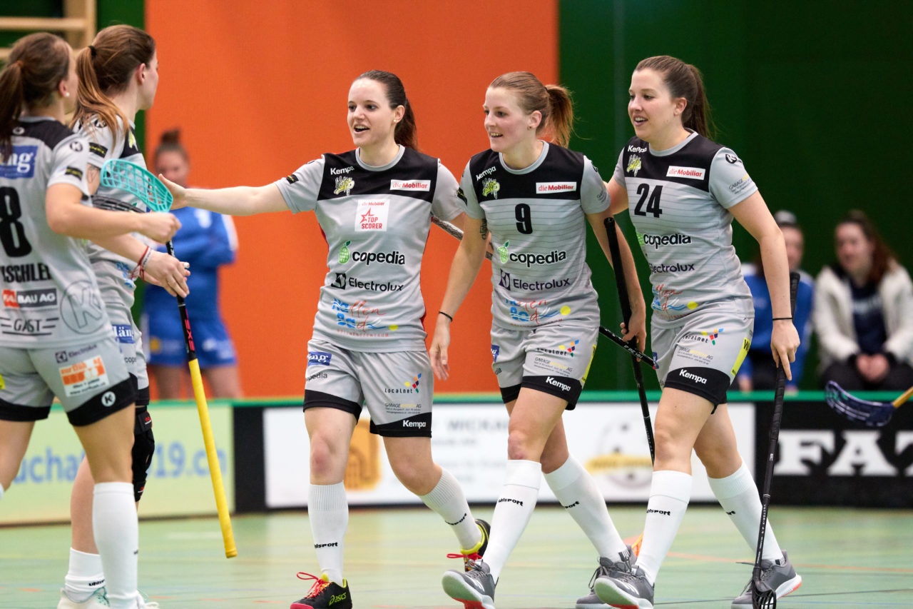 Zug United - Wizards Bern Burgdorf Playoff Viertelfinal 2. Spiel Resultat 4 : 11 
am 1. März 2020 in der Sporthalle der Kantonsschule in Zug 
Bild: Michael Peter