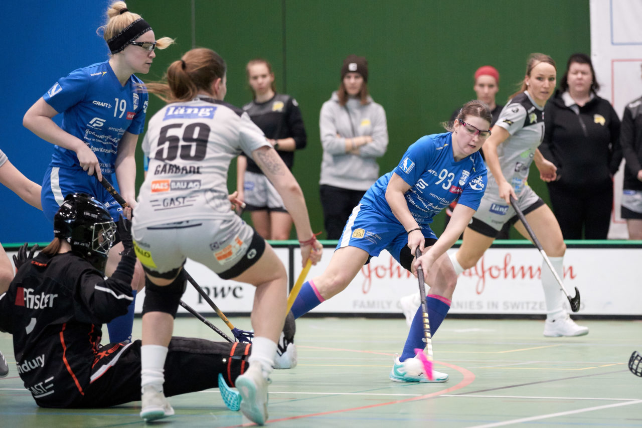 Zug United - Wizards Bern Burgdorf Playoff Viertelfinal 2. Spiel Resultat 4 : 11 
am 1. März 2020 in der Sporthalle der Kantonsschule in Zug 
Bild: Michael Peter