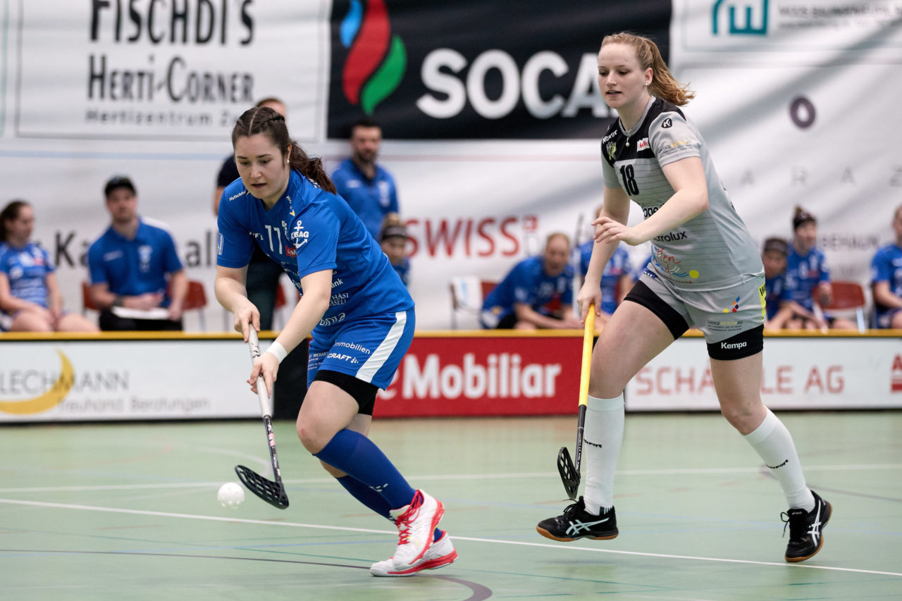 Zug United - Wizards Bern Burgdorf Playoff Viertelfinal 2. Spiel Resultat 4 : 11 
am 1. März 2020 in der Sporthalle der Kantonsschule in Zug 
Bild: Michael Peter