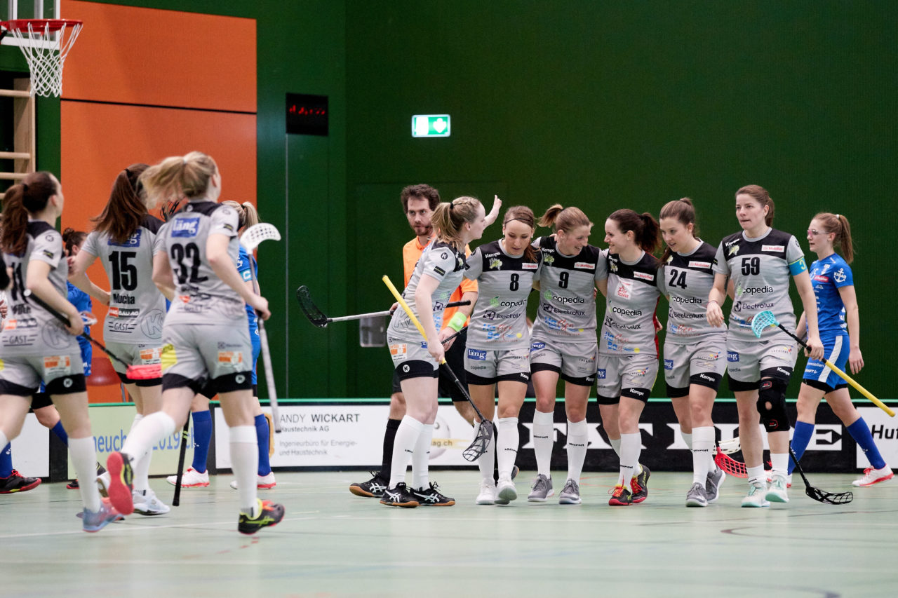 Zug United - Wizards Bern Burgdorf Playoff Viertelfinal 2. Spiel Resultat 4 : 11 
am 1. März 2020 in der Sporthalle der Kantonsschule in Zug 
Bild: Michael Peter