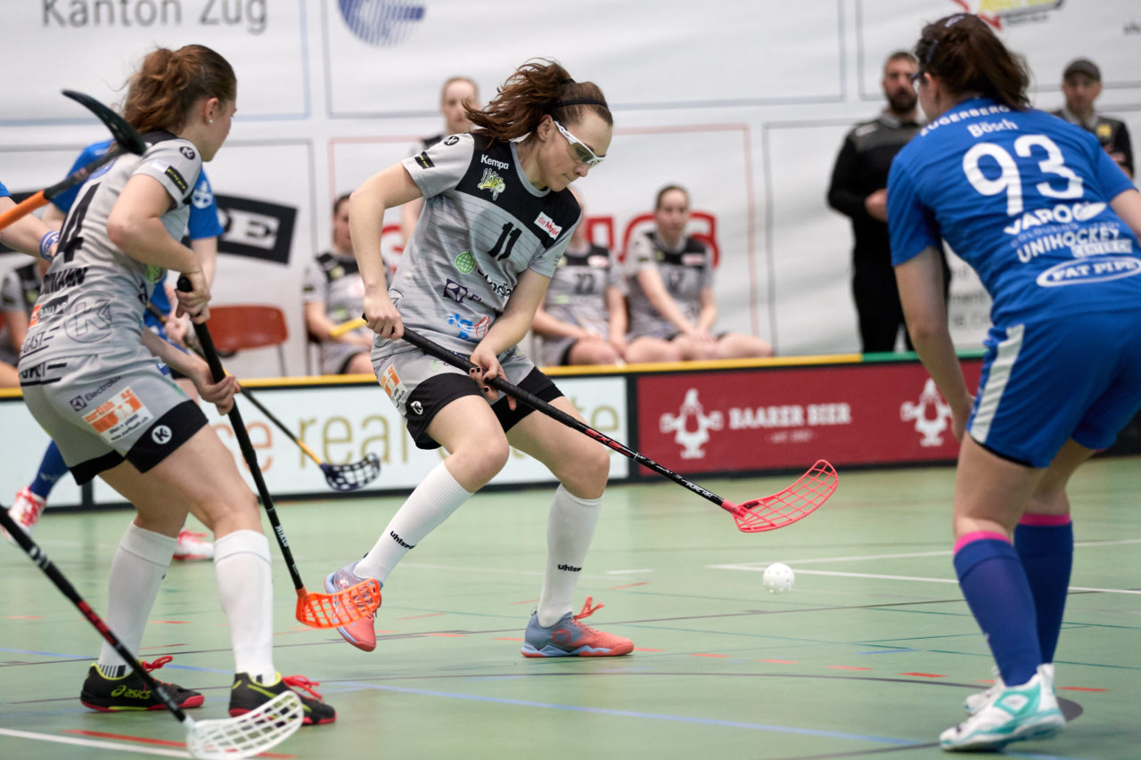 Zug United - Wizards Bern Burgdorf Playoff Viertelfinal 2. Spiel Resultat 4 : 11 
am 1. März 2020 in der Sporthalle der Kantonsschule in Zug 
Bild: Michael Peter
