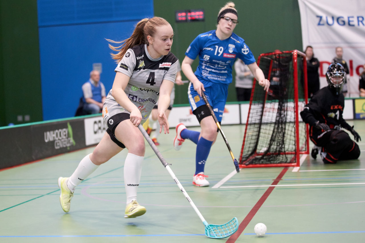 Zug United - Wizards Bern Burgdorf Playoff Viertelfinal 2. Spiel Resultat 4 : 11 
am 1. März 2020 in der Sporthalle der Kantonsschule in Zug 
Bild: Michael Peter