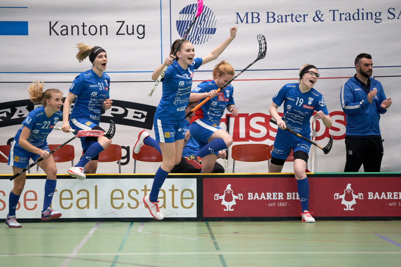 Zug United - Wizards Bern Burgdorf Playoff Viertelfinal 2. Spiel Resultat 4 : 11 
am 1. März 2020 in der Sporthalle der Kantonsschule in Zug 
Bild: Michael Peter