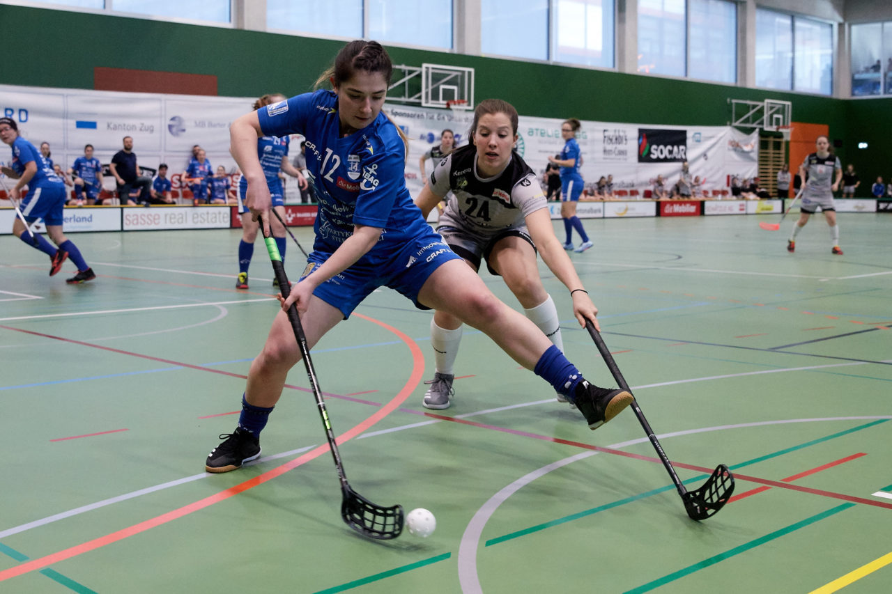 Zug United - Wizards Bern Burgdorf Playoff Viertelfinal 2. Spiel Resultat 4 : 11 
am 1. März 2020 in der Sporthalle der Kantonsschule in Zug 
Bild: Michael Peter