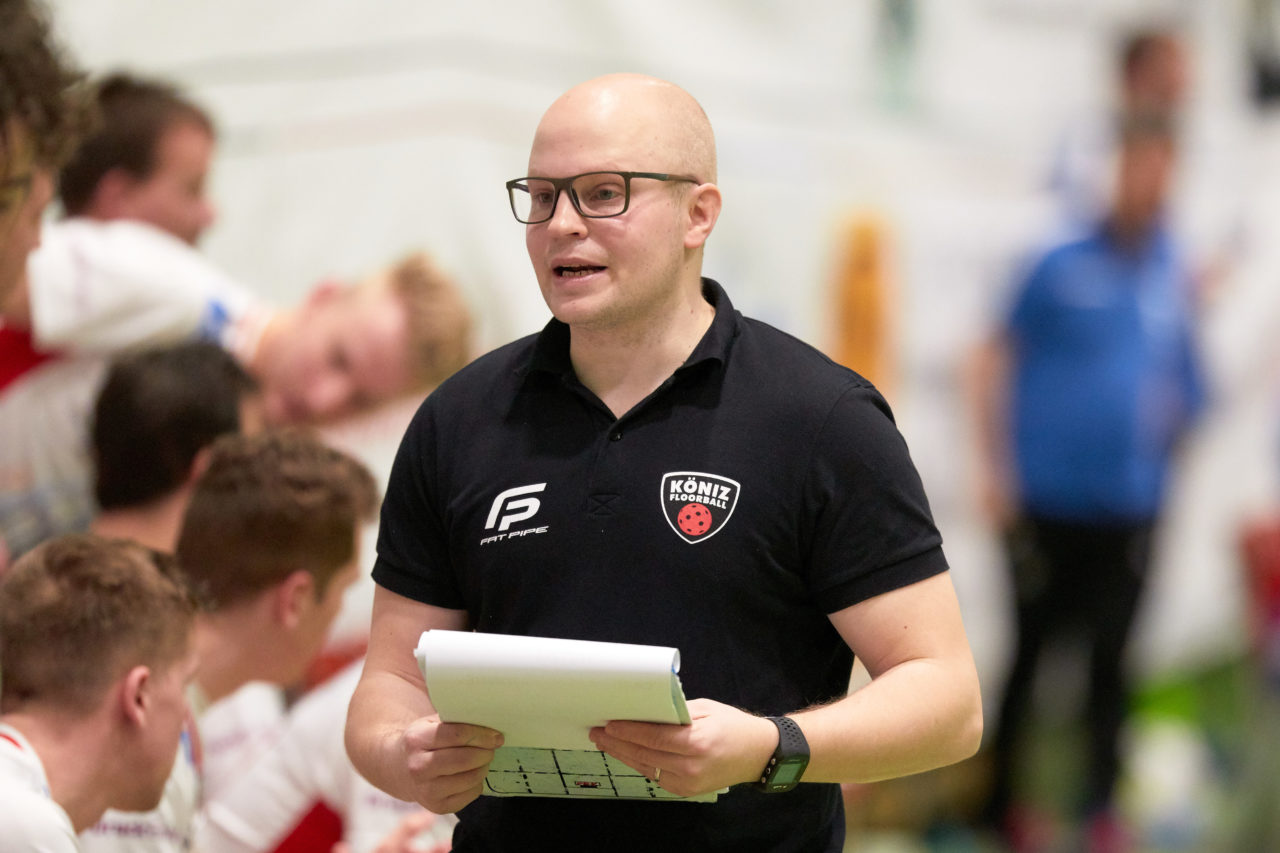 Zug United - Floorball Köniz 
Playoff Viertelfinal 2. Spiel 
Resultat 6 : 5 nach Verlängerung am 1. März 2020 in der Sporthalle der Kantonsschule Zug 
Bild: Michael Peter