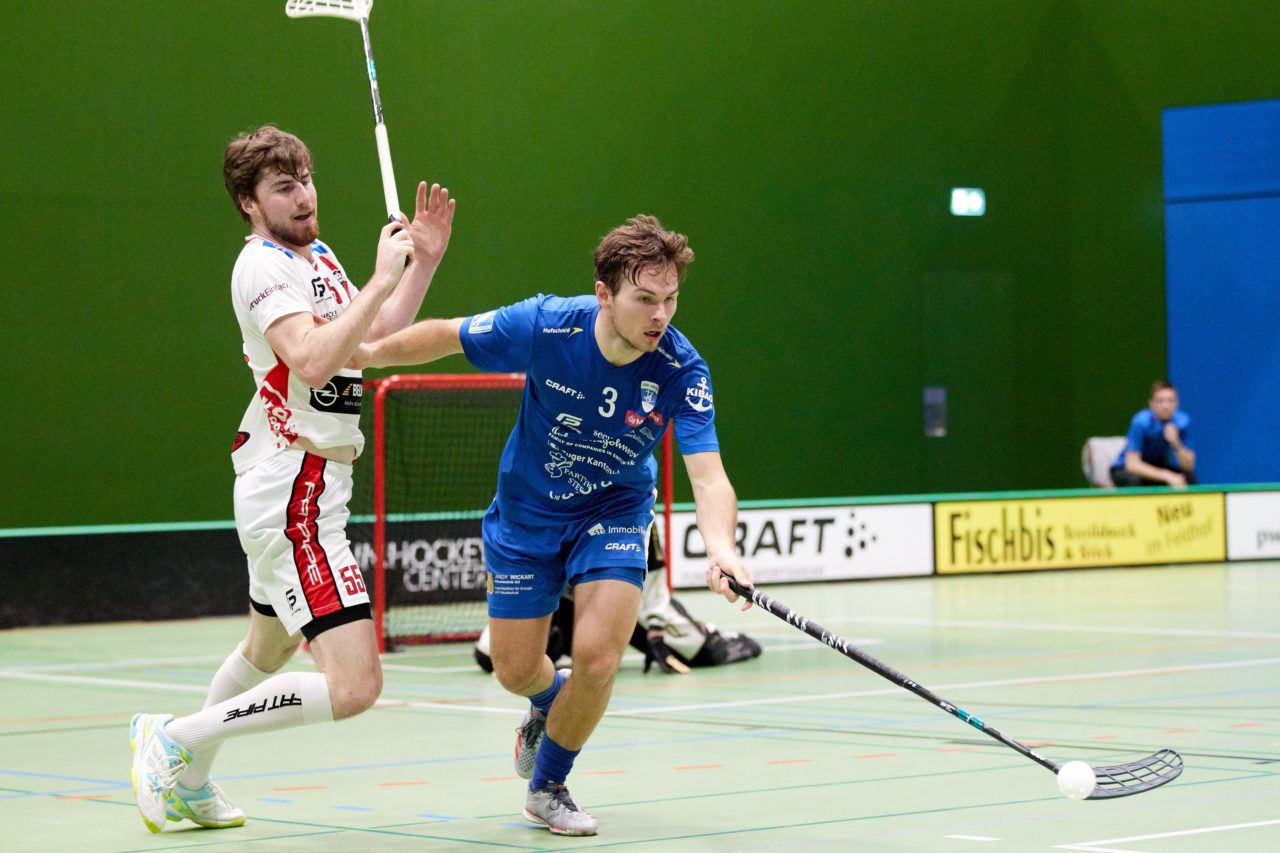 Zug United - Floorball Köniz 
Playoff Viertelfinal 2. Spiel 
Resultat 6 : 5 nach Verlängerung am 1. März 2020 in der Sporthalle der Kantonsschule Zug 
Bild: Michael Peter