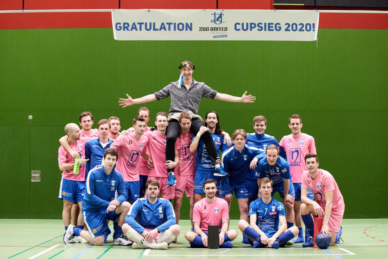 Zug United - Floorball Köniz 
Playoff Viertelfinal 2. Spiel 
Resultat 6 : 5 nach Verlängerung am 1. März 2020 in der Sporthalle der Kantonsschule Zug 
Bild: Michael Peter
