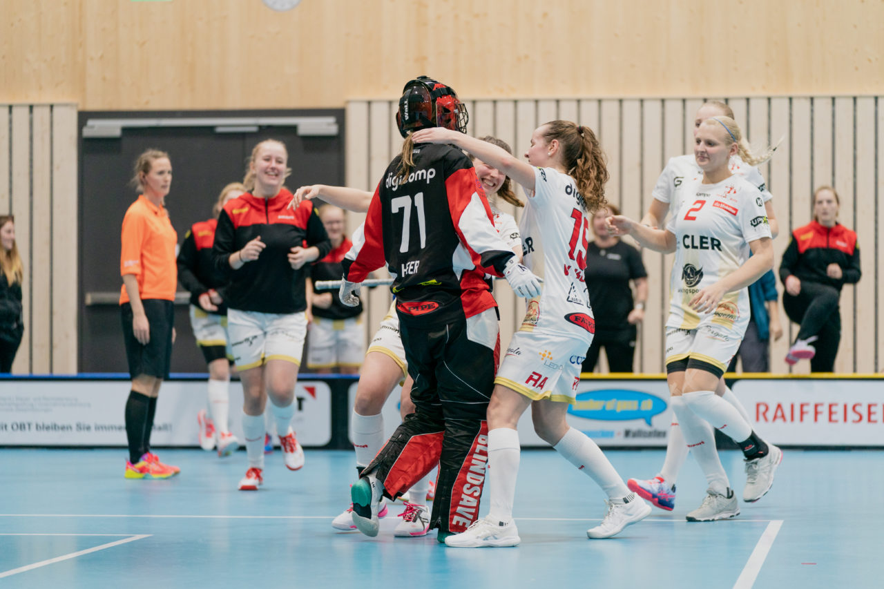 Damen NLA Playoff Viertelfinals, Spiel 1, Switzerland: 29.02.2020, Kloten, Sporthalle Stighag, die Red Ants gewinnen Spiel 1

Credit: Claudio Schwarz, unihockey-fotos.ch