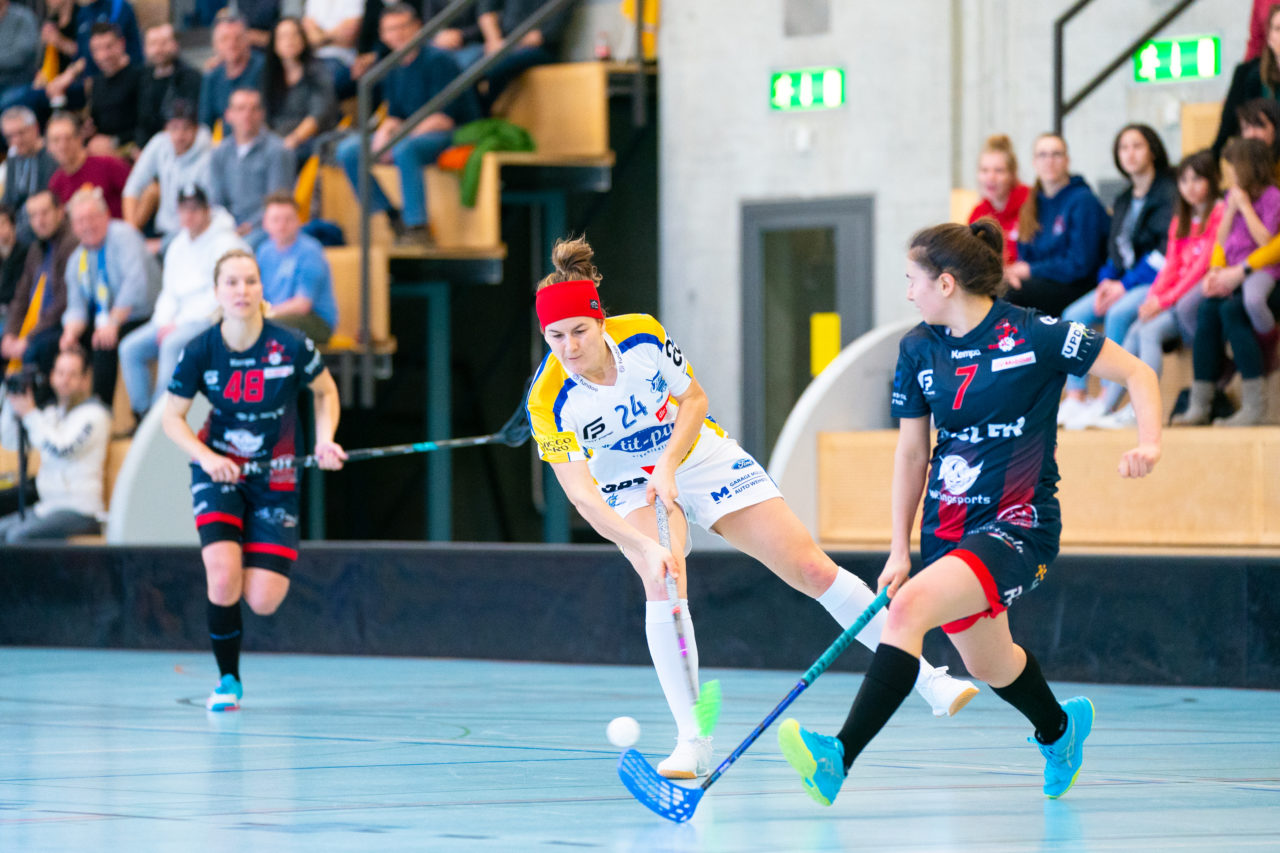 Damen NLA Playoff Viertelfinals, Spiel 2, Switzerland: 01.03.2020, Winterthur, Oberseen, Hana Konickova (Nr. 24, Kloten-Dietlikon Jets) sucht den Abschluss

Credit: Claudio Schwarz, unihockey-fotos.ch