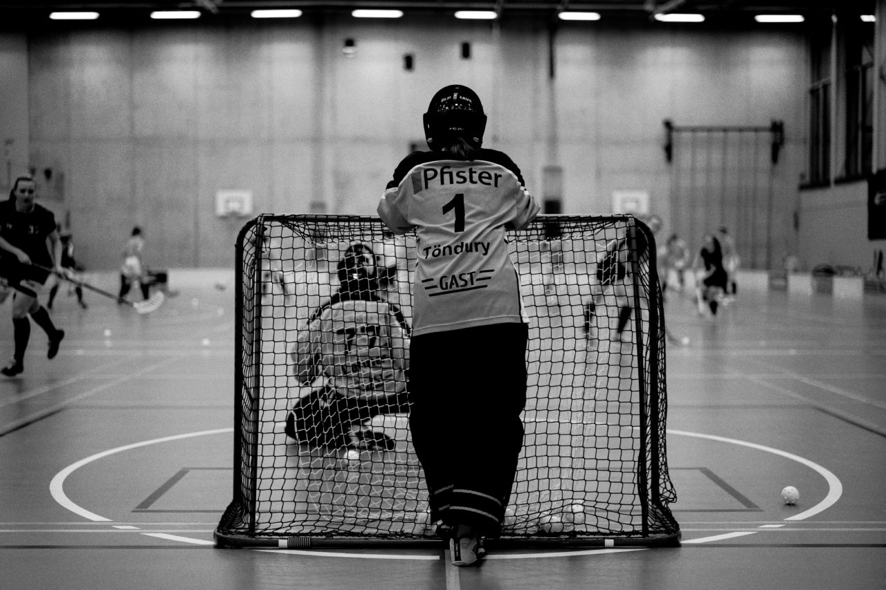Damen NLA Playoff Viertelfinals, Spiel 3, Switzerland: 06.03.2020, Burgdorf, Schützenmatte, Ladina Töndury (Nr. 1, Wizards Bern Burgdorf) 

Credit: Claudio Schwarz, unihockey-fotos.ch