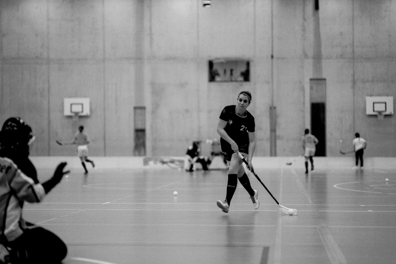 Damen NLA Playoff Viertelfinals, Spiel 3, Switzerland: 06.03.2020, Burgdorf, Schützenmatte, Corinne Häubi (Nr. 21, Wizards Bern Burgdorf) 

Credit: Claudio Schwarz, unihockey-fotos.ch