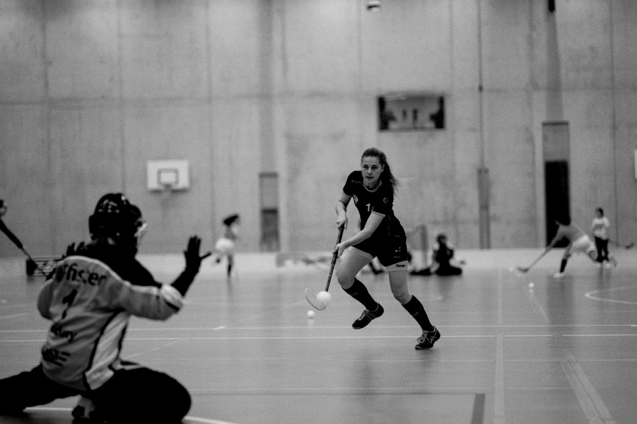 Damen NLA Playoff Viertelfinals, Spiel 3, Switzerland: 06.03.2020, Burgdorf, Schützenmatte, Marlene Haldimann (Nr. 14, Wizards Bern Burgdorf) 

Credit: Claudio Schwarz, unihockey-fotos.ch