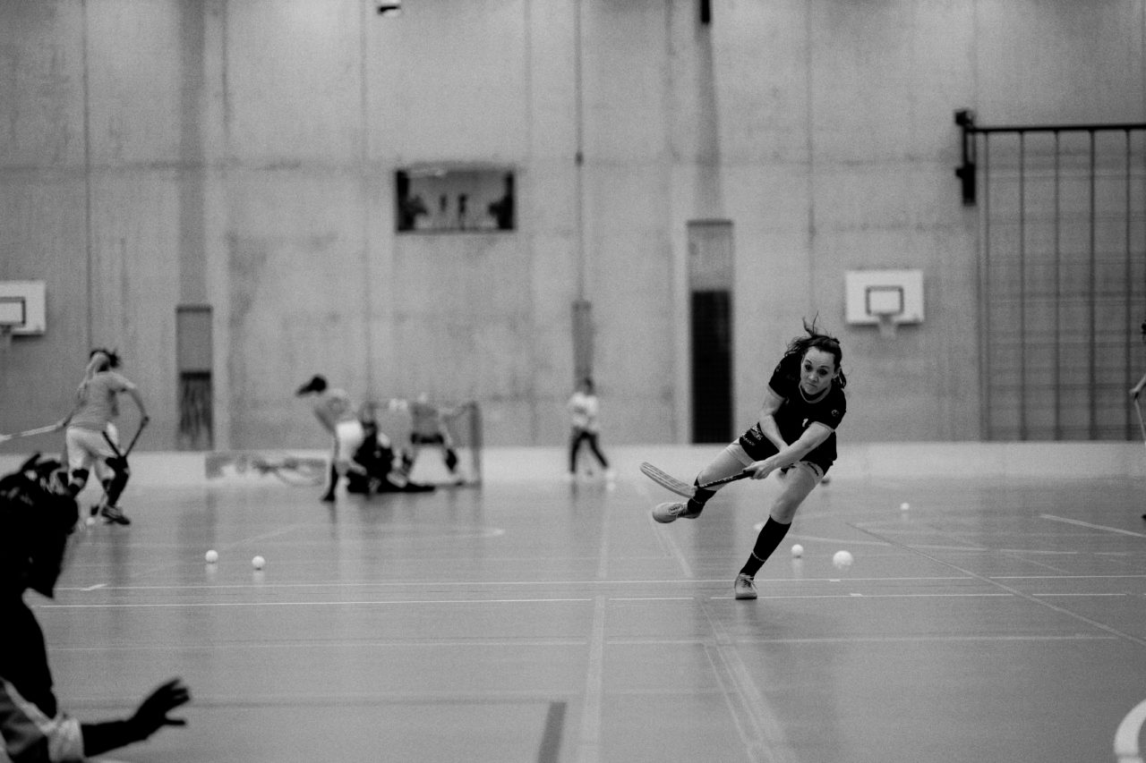Damen NLA Playoff Viertelfinals, Spiel 3, Switzerland: 06.03.2020, Burgdorf, Schützenmatte, Jasmin Weber (Nr. 11, Wizards Bern Burgdorf) 

Credit: Claudio Schwarz, unihockey-fotos.ch
