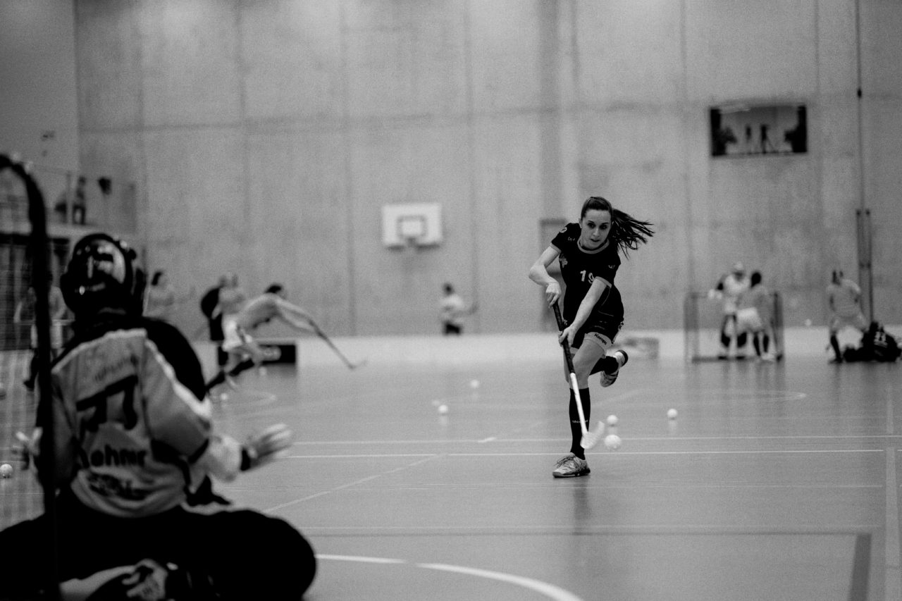 Damen NLA Playoff Viertelfinals, Spiel 3, Switzerland: 06.03.2020, Burgdorf, Schützenmatte, Eliane Ganz (Nr. 19, Wizards Bern Burgdorf) 

Credit: Claudio Schwarz, unihockey-fotos.ch