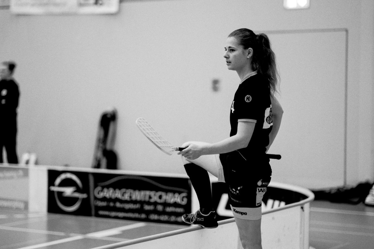 Damen NLA Playoff Viertelfinals, Spiel 3, Switzerland: 06.03.2020, Burgdorf, Schützenmatte, Marlene Haldimann (Nr. 14, Wizards Bern Burgdorf) 

Credit: Claudio Schwarz, unihockey-fotos.ch