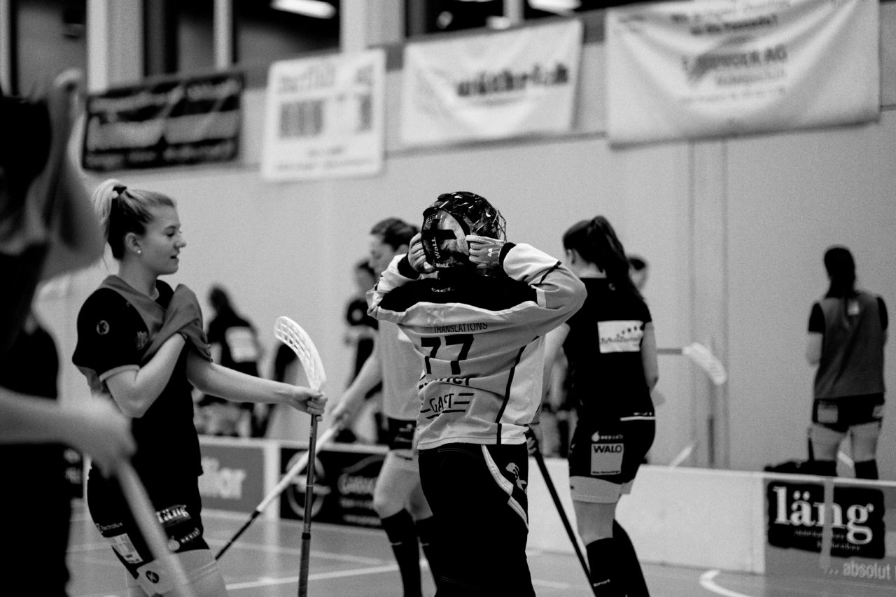 Damen NLA Playoff Viertelfinals, Spiel 3, Switzerland: 06.03.2020, Burgdorf, Schützenmatte, Sandra Lehner (Nr. 77, Wizards Bern Burgdorf) 

Credit: Claudio Schwarz, unihockey-fotos.ch