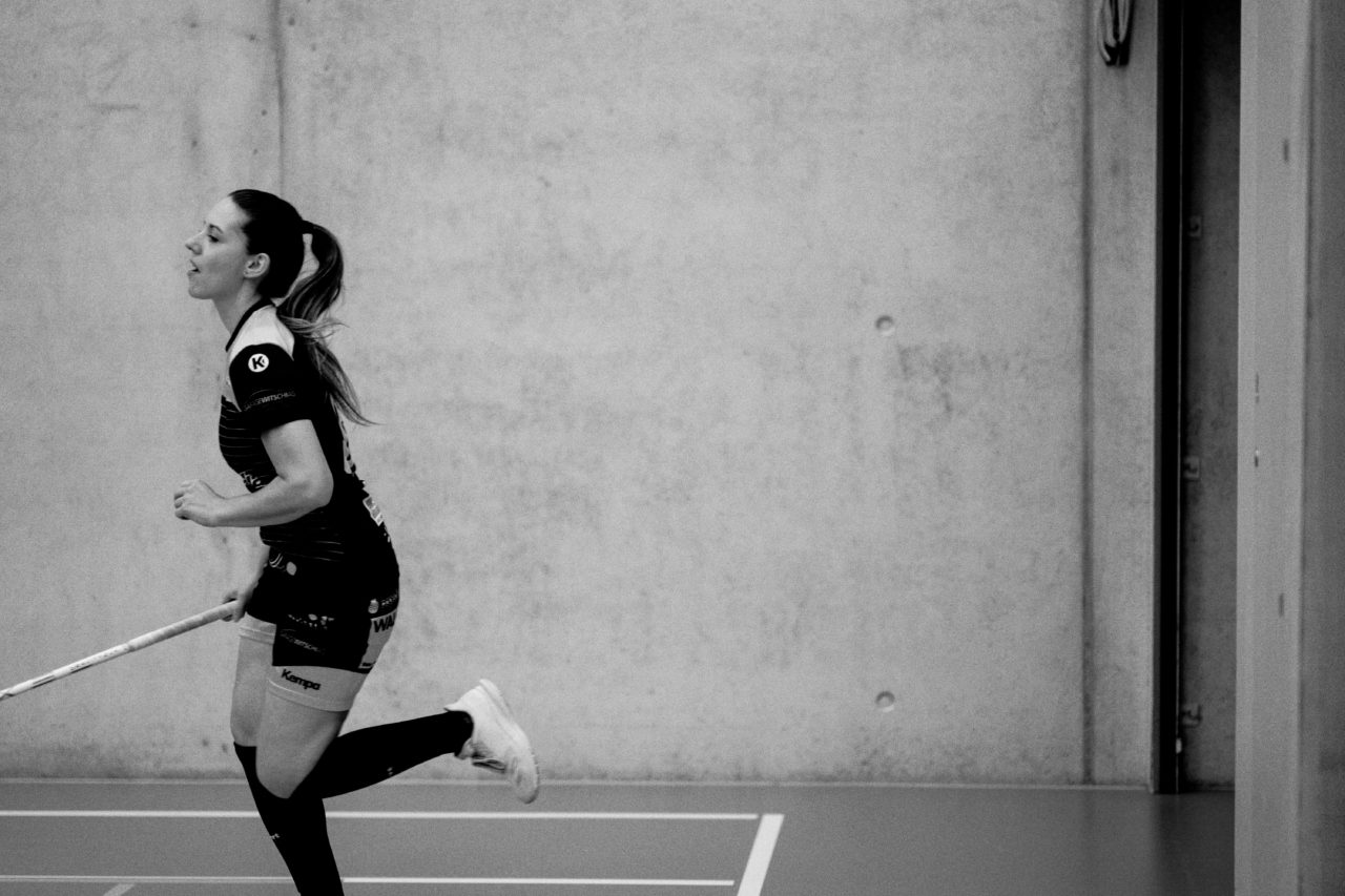 Damen NLA Playoff Viertelfinals, Spiel 3, Switzerland: 06.03.2020, Burgdorf, Schützenmatte, Eliane Ganz (Nr. 19, Wizards Bern Burgdorf) 

Credit: Claudio Schwarz, unihockey-fotos.ch