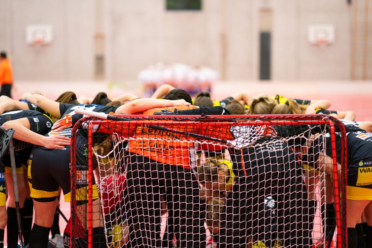 Damen NLA Playoff Viertelfinals, Spiel 3, Switzerland: 06.03.2020, Burgdorf, Schützenmatte, Burgdorf vor dem Spiel

Credit: Claudio Schwarz, unihockey-fotos.ch