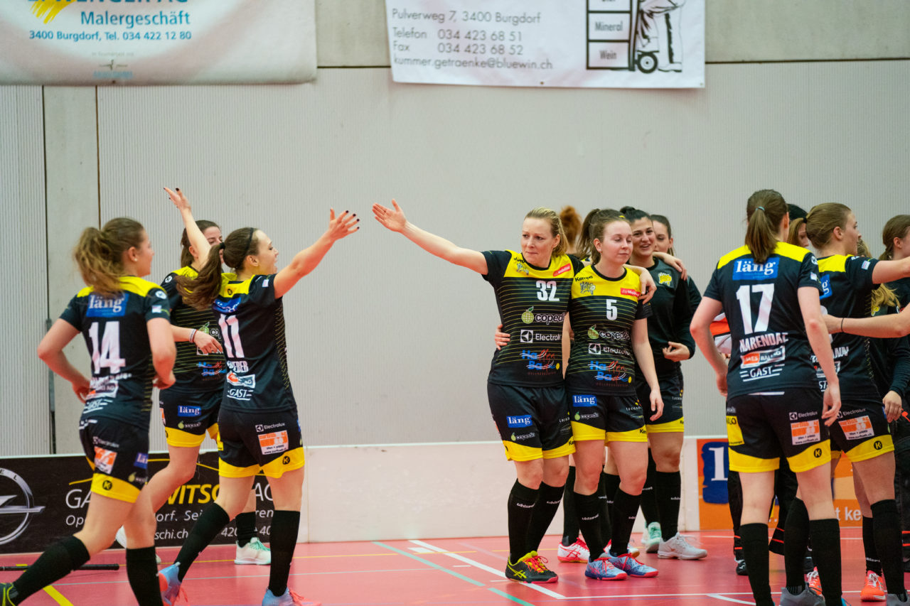 Damen NLA Playoff Viertelfinals, Spiel 3, Switzerland: 06.03.2020, Burgdorf, Schützenmatte, die Wizards sind im Halbfinale

Credit: Claudio Schwarz, unihockey-fotos.ch