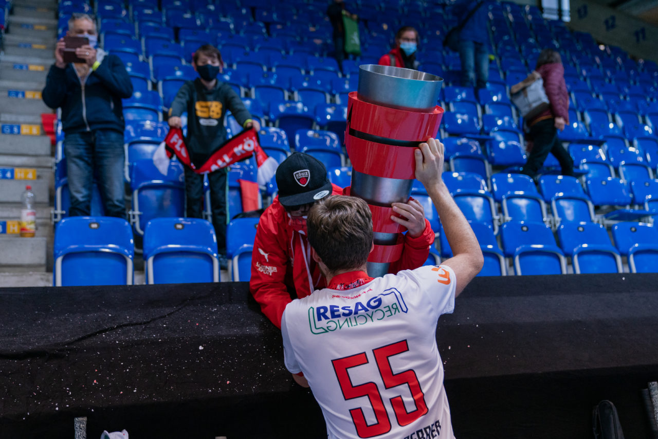 Supercup Final 4, Final Männer, Switzerland: 30.08.2020, Zürich, Saalsporthalle, Köniz gewinnt den Supercup

Credit: Claudio Schwarz, unihockey-fotos.ch