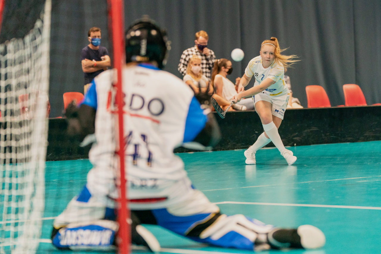 Mobiliar Trophy, Red Ants Rychenberg Winterthur - Kloten-Dietlikon Jets, Switzerland: 21.08.2020, Winterthur, Win-4 Trainingshalle, Rahel Rieder (Nr. 7, Kloten-Dietlikon Jets) 

Credit: Claudio Schwarz, unihockey-fotos.ch