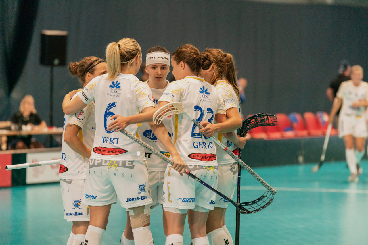Mobiliar Trophy, Red Ants Rychenberg Winterthur - Kloten-Dietlikon Jets, Switzerland: 21.08.2020, Winterthur, Win-4 Trainingshalle, die Jets bejubeln das 0:1

Credit: Claudio Schwarz, unihockey-fotos.ch