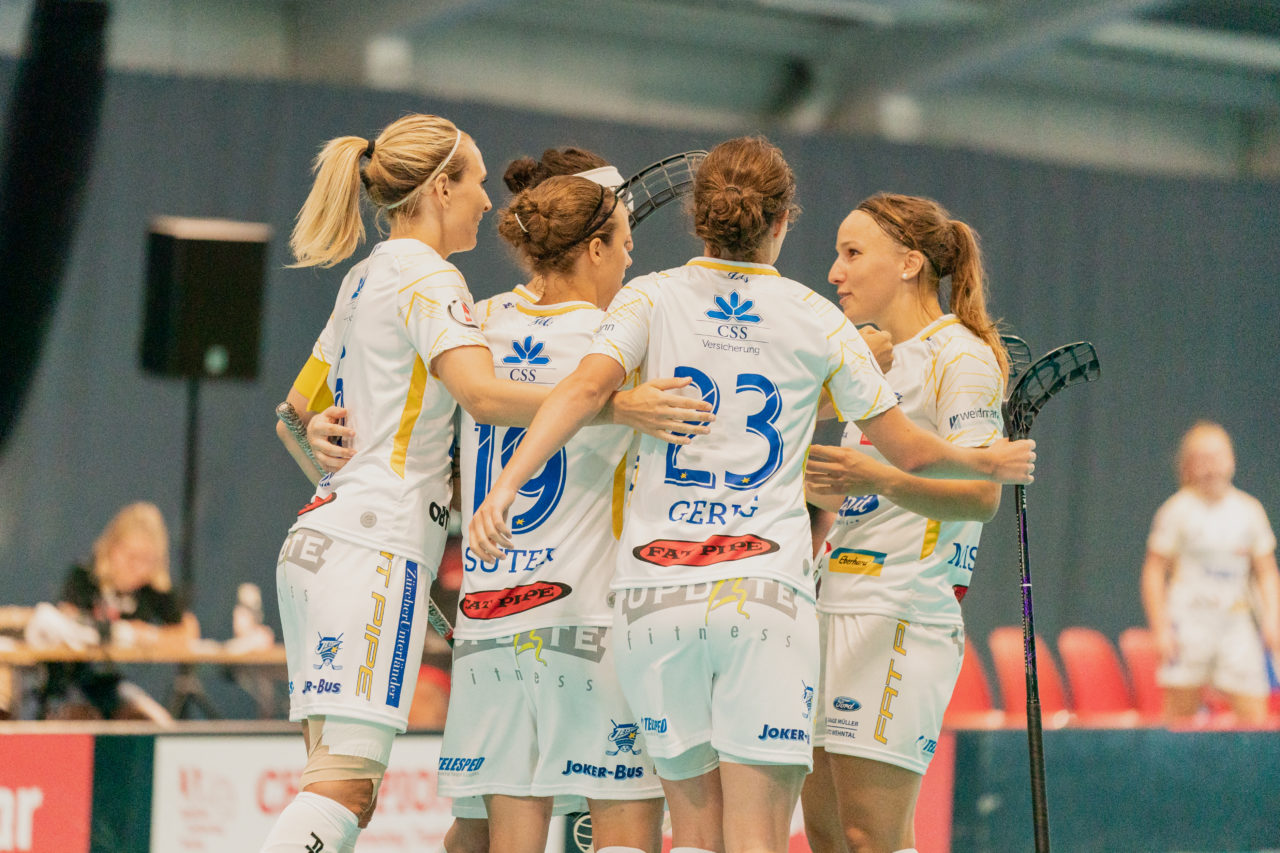 Mobiliar Trophy, Red Ants Rychenberg Winterthur - Kloten-Dietlikon Jets, Switzerland: 21.08.2020, Winterthur, Win-4 Trainingshalle, Torjubel Jets

Credit: Claudio Schwarz, unihockey-fotos.ch