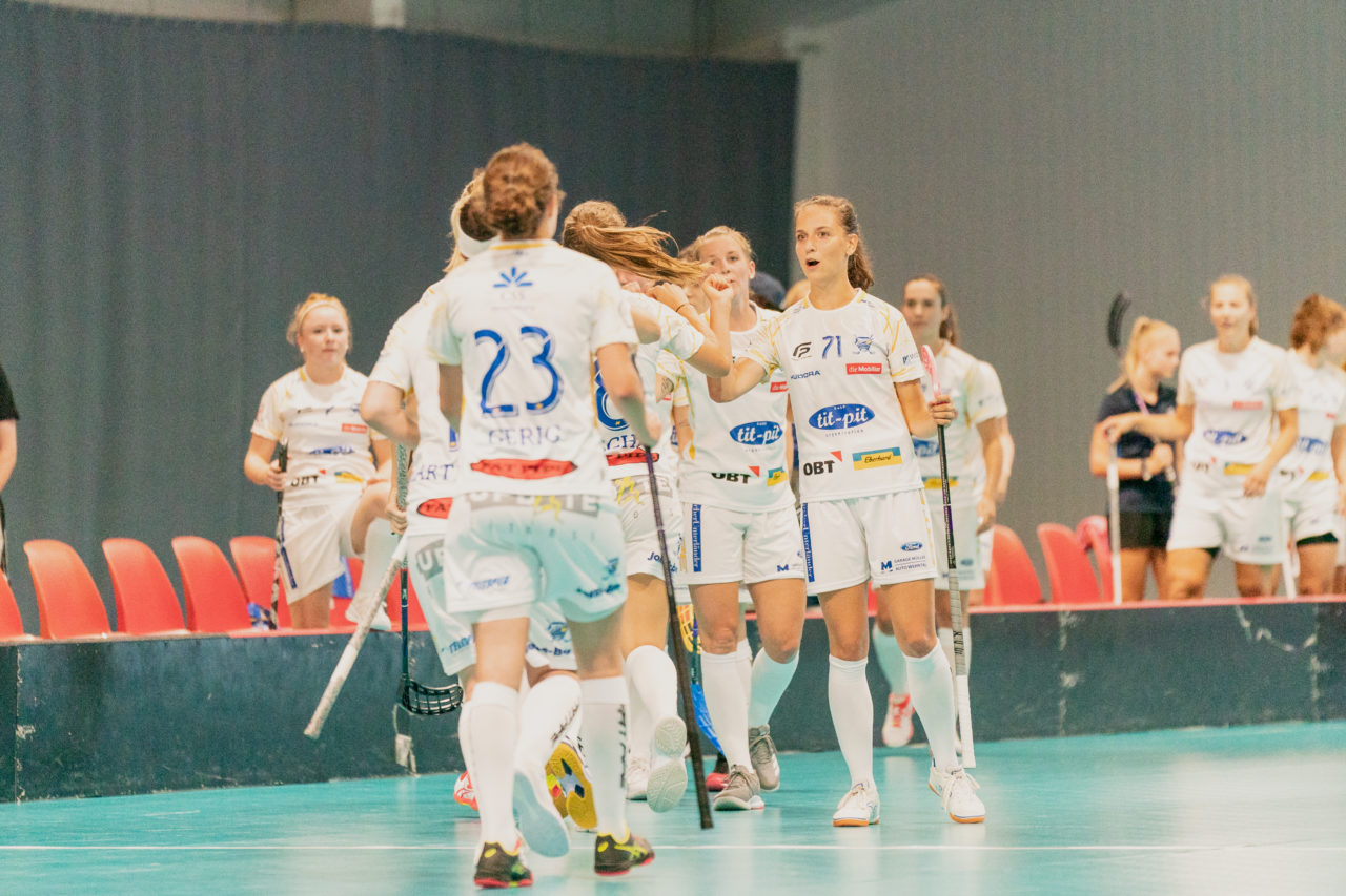 Mobiliar Trophy, Red Ants Rychenberg Winterthur - Kloten-Dietlikon Jets, Switzerland: 21.08.2020, Winterthur, Win-4 Trainingshalle, Torjubel Jets

Credit: Claudio Schwarz, unihockey-fotos.ch