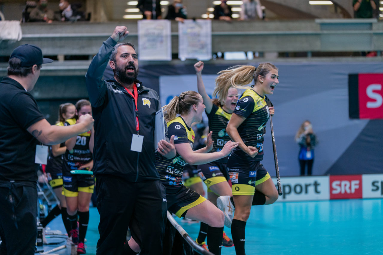 Supercup Final 4, 2. Halbfinal Frauen, Switzerland: 29.08.2020, Zürich, Saalsporthalle, die Wizards ziehen in den Final ein

Credit: Claudio Schwarz, unihockey-fotos.ch