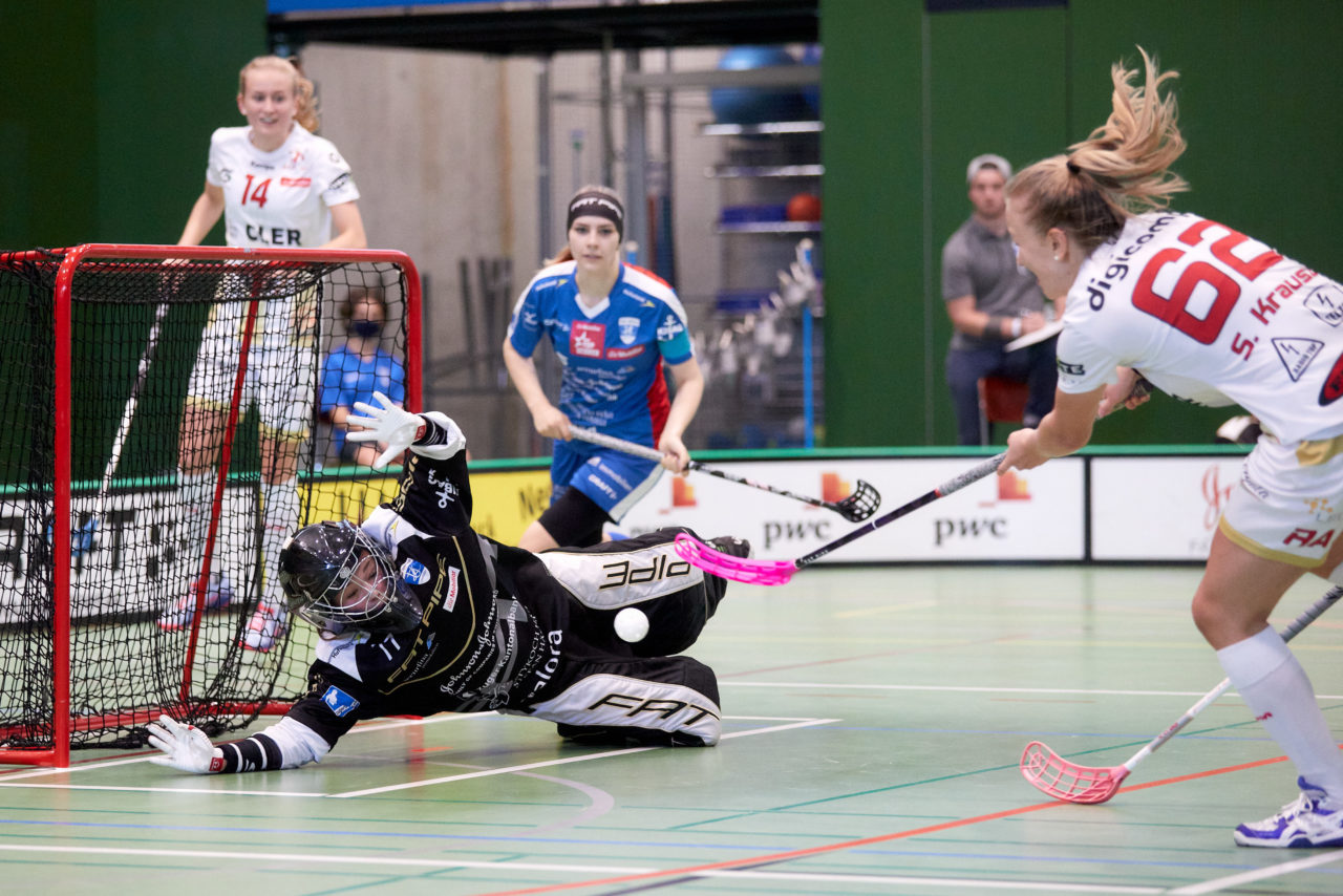 Zug United - Red Ants Rychenberg Winterthur am 12. September 2020 in der Sporthalle der Kantonsschule Zug 
Bild: Michael Peter