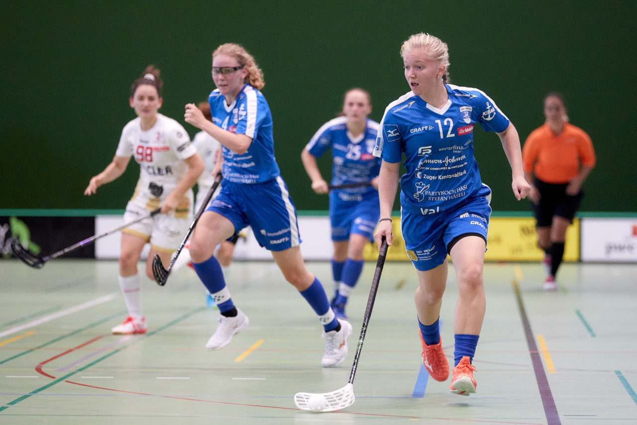 Zug United - Red Ants Rychenberg Winterthur am 12. September 2020 in der Sporthalle der Kantonsschule Zug 
Bild: Michael Peter