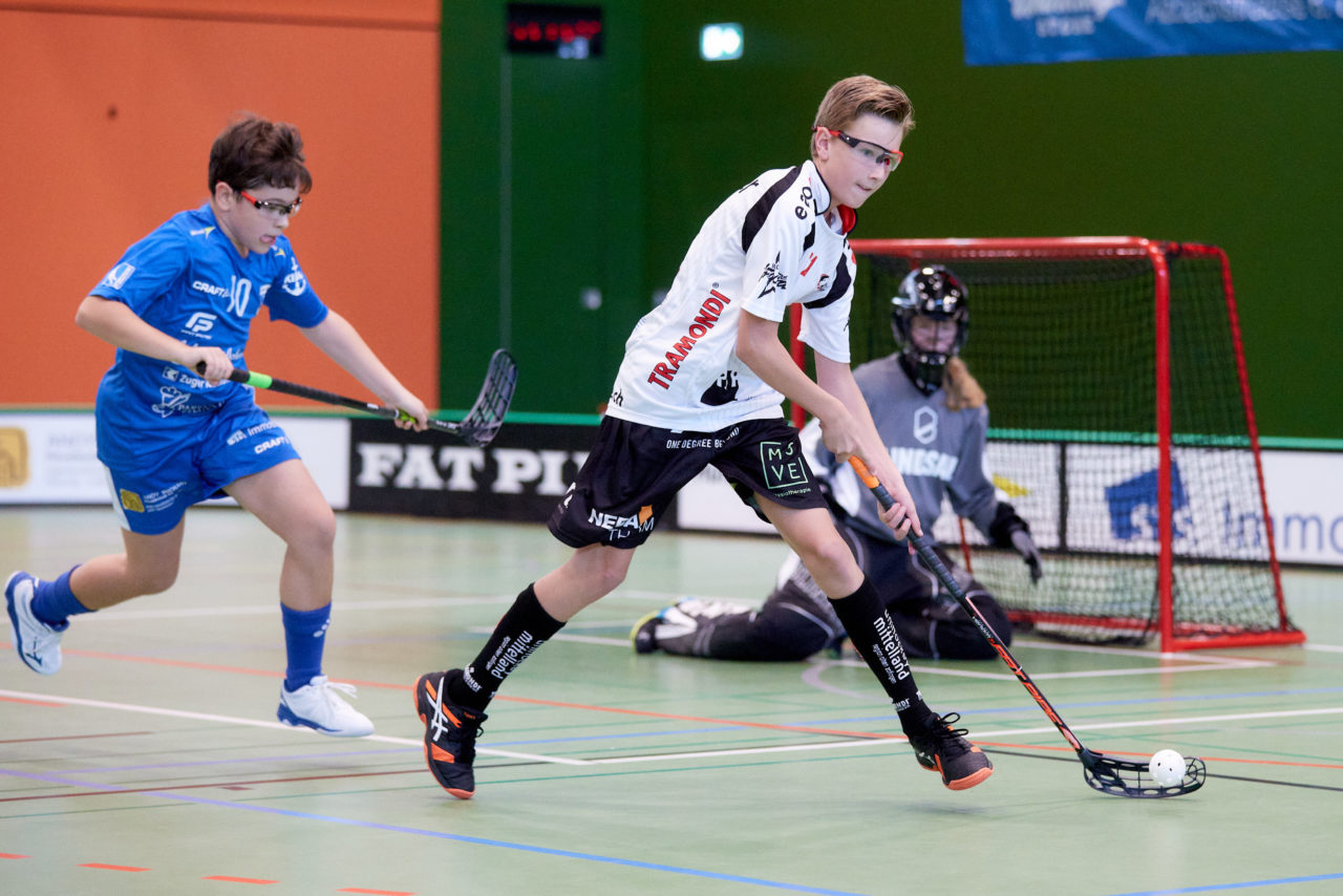 Zug United - Unihockey Mittelland Olten Zofingen am 27. September 2020 in der Sporthalle der Kantonsschule Zug 
Bild: Michael Peter