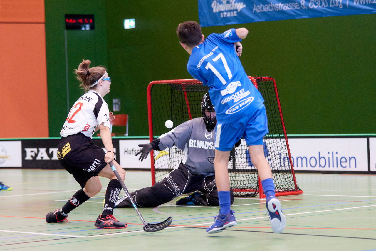 Zug United - Unihockey Mittelland Olten Zofingen am 27. September 2020 in der Sporthalle der Kantonsschule Zug 
Bild: Michael Peter