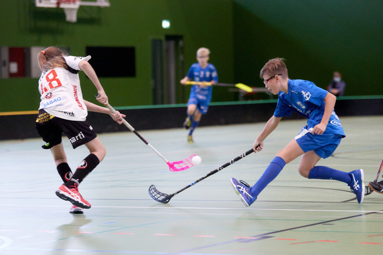 Zug United - Unihockey Mittelland Olten Zofingen am 27. September 2020 in der Sporthalle der Kantonsschule Zug 
Bild: Michael Peter
