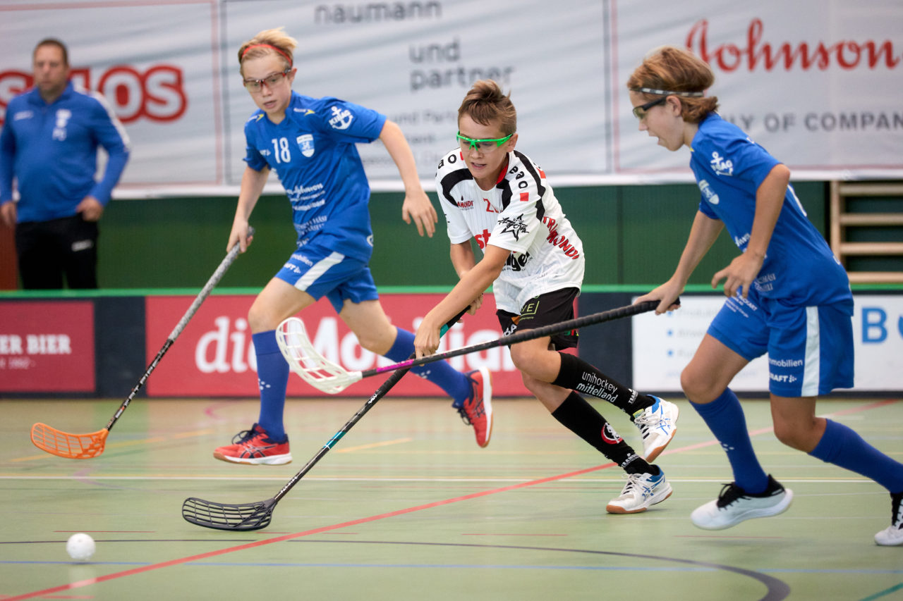 Zug United - Unihockey Mittelland Olten Zofingen am 27. September 2020 in der Sporthalle der Kantonsschule Zug 
Bild: Michael Peter