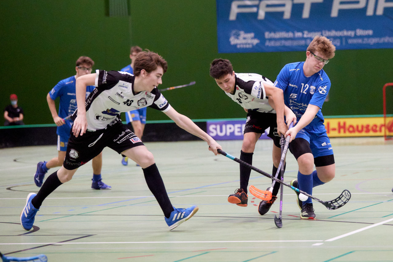 Zug United - Unihockey Basel Regio am 26. September 2020 in der Sporthalle der Kantonsschule Zug 
Bild: Michael Peter