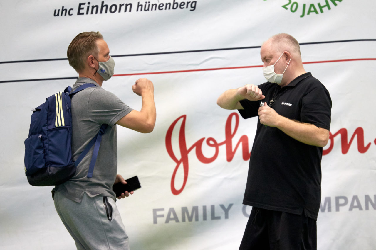 Zug United - Red Ants Rychenberg Winterthur am 12. September 2020 in der Sporthalle der Kantonsschule Zug 
Bild: Michael Peter